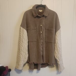 POL Shacket Oversized S
